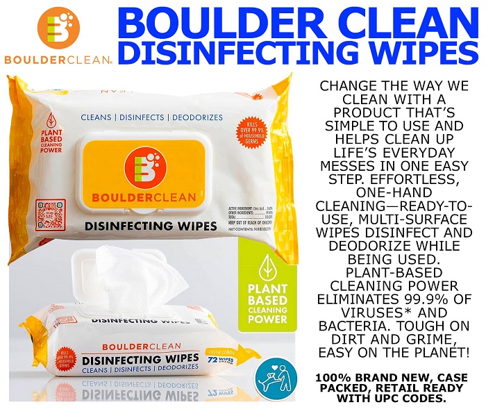 54847 - Boulder Clean Disinfecting Wipes USA
